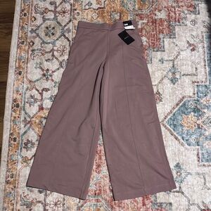 Wide-Leg Mauve Pants